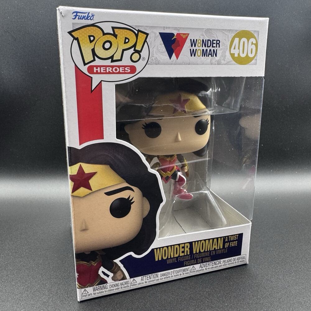 Funko Pop Vinyl DC Universe Wonder Woman a Twist of Fate #406 With Clear Box